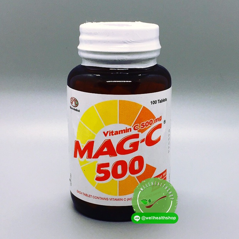 Mag-C 500 แม็ก-ซี 500 Vitamin C 500mg ขนาด 100 เม็ด
