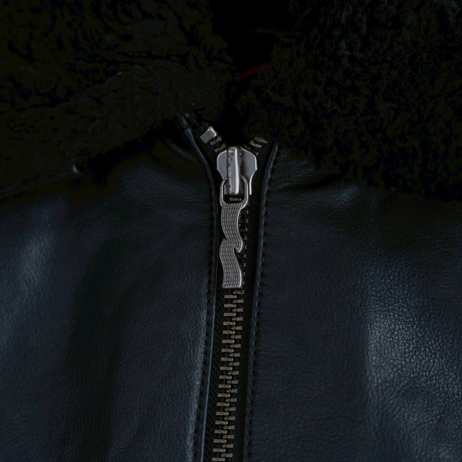 Tjalle - Leather Pile Jacket
