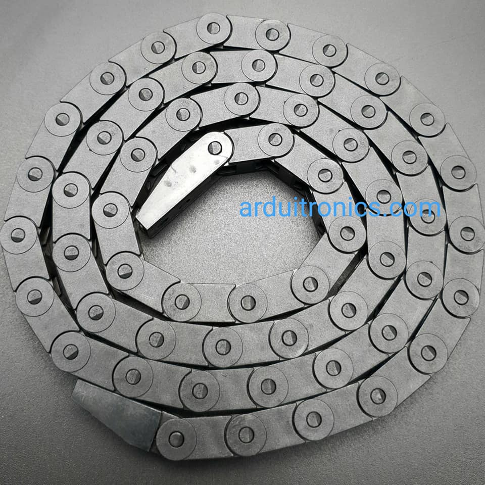 รางกระดูกงู ร้อยสายไฟ สำหรับ 3 Printer Chain Carrier Cable 7x7 (ขนาดเล็กยาว 1 เมตร)