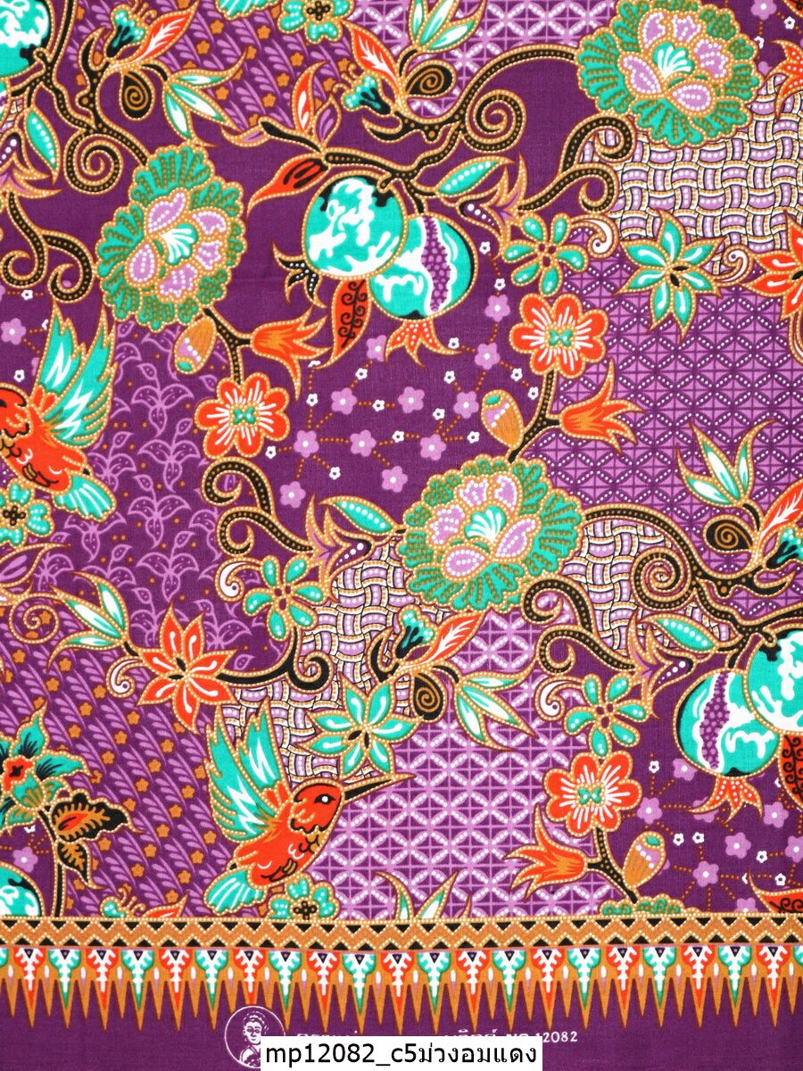 [D-MP12082] ผ้าถุงแม่พลอย 1.8เมตร เย็บพร้อมนุ่ง คอตต้อน 100%