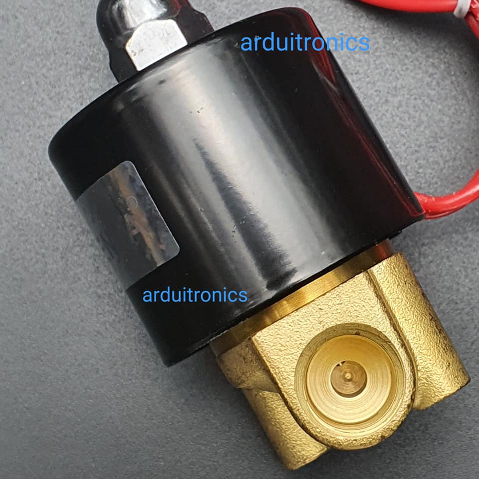 โซลินอยวาล์ว ทองเหลือง (Solenoid Valve Normally Closed) 2 หุน (1/4") 220VAC - ยี่ห้อ Senya 2W-025-08