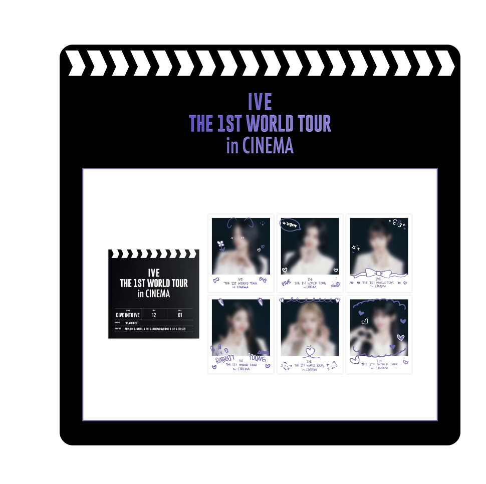 IVE -IVE THE 1ST WORLD TOUR in CINEMA POP-UP STORE - Polaroid set