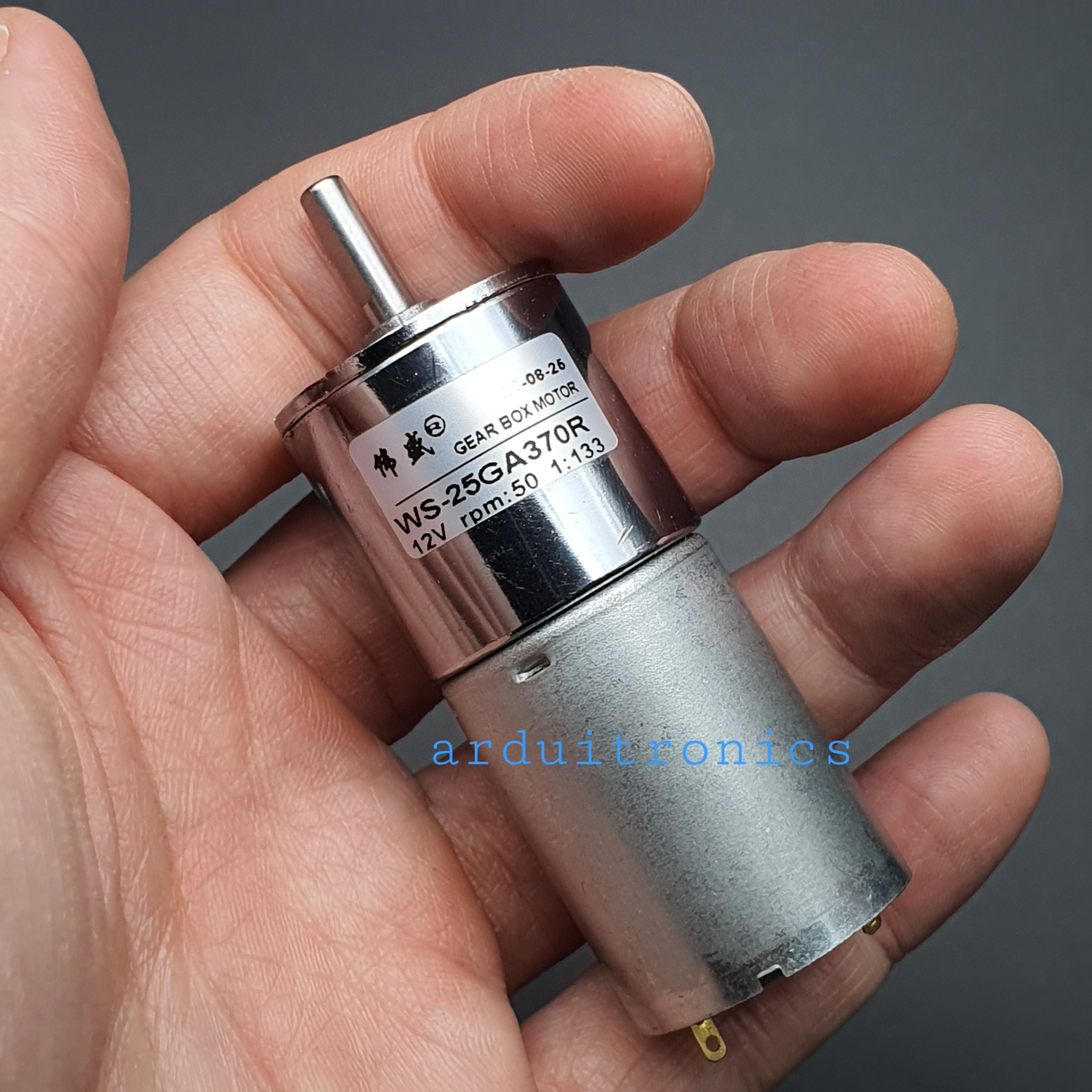 DC Motor Model 25GA370R มอเตอร์เกียร์ แกนกลาง รุ่น25 DC 12V:50RPM 25GA370R-12V-50