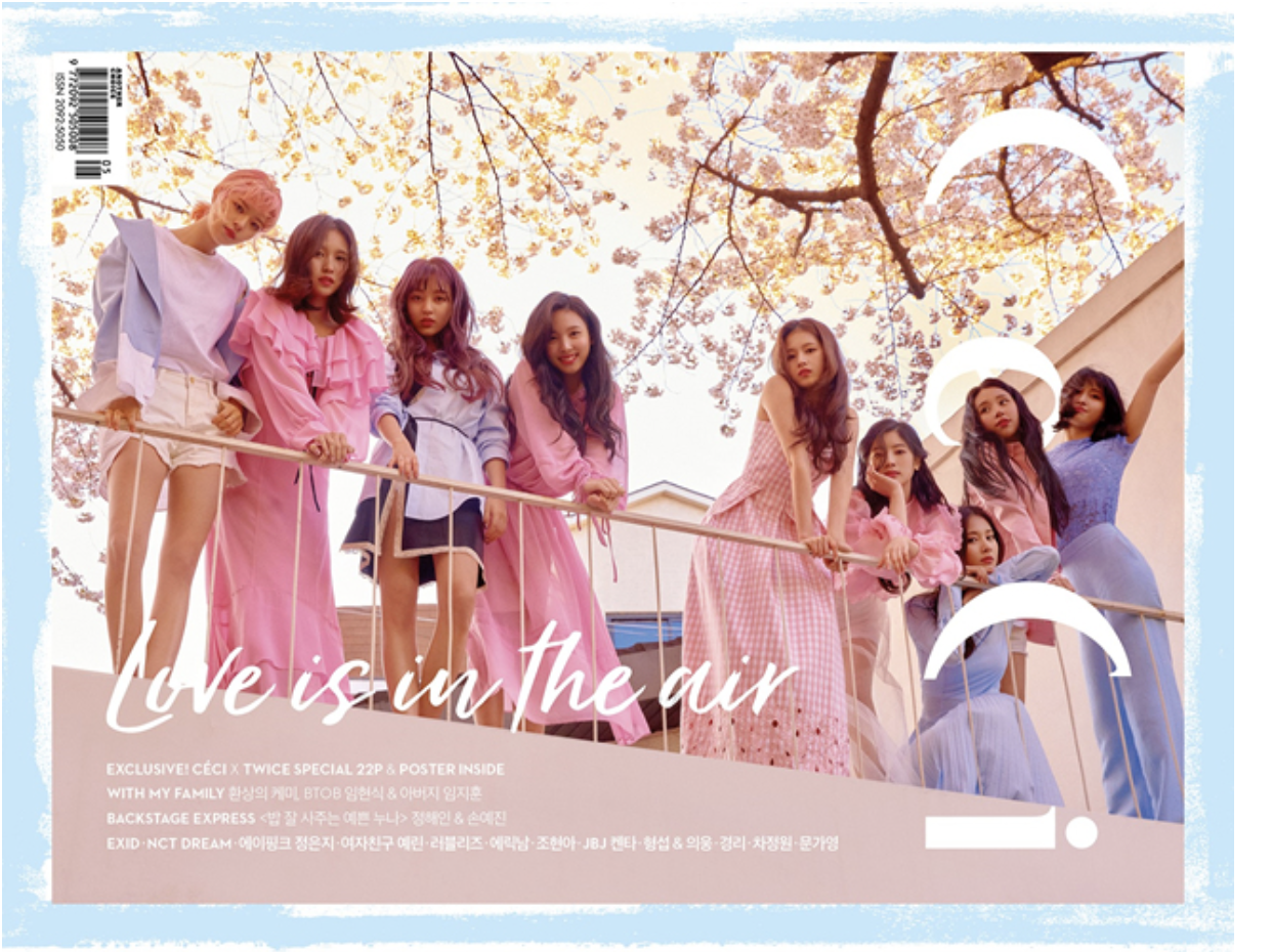 นิตยสาร CECI May 2018 ปก twice แบบ B (ปกชมพู)