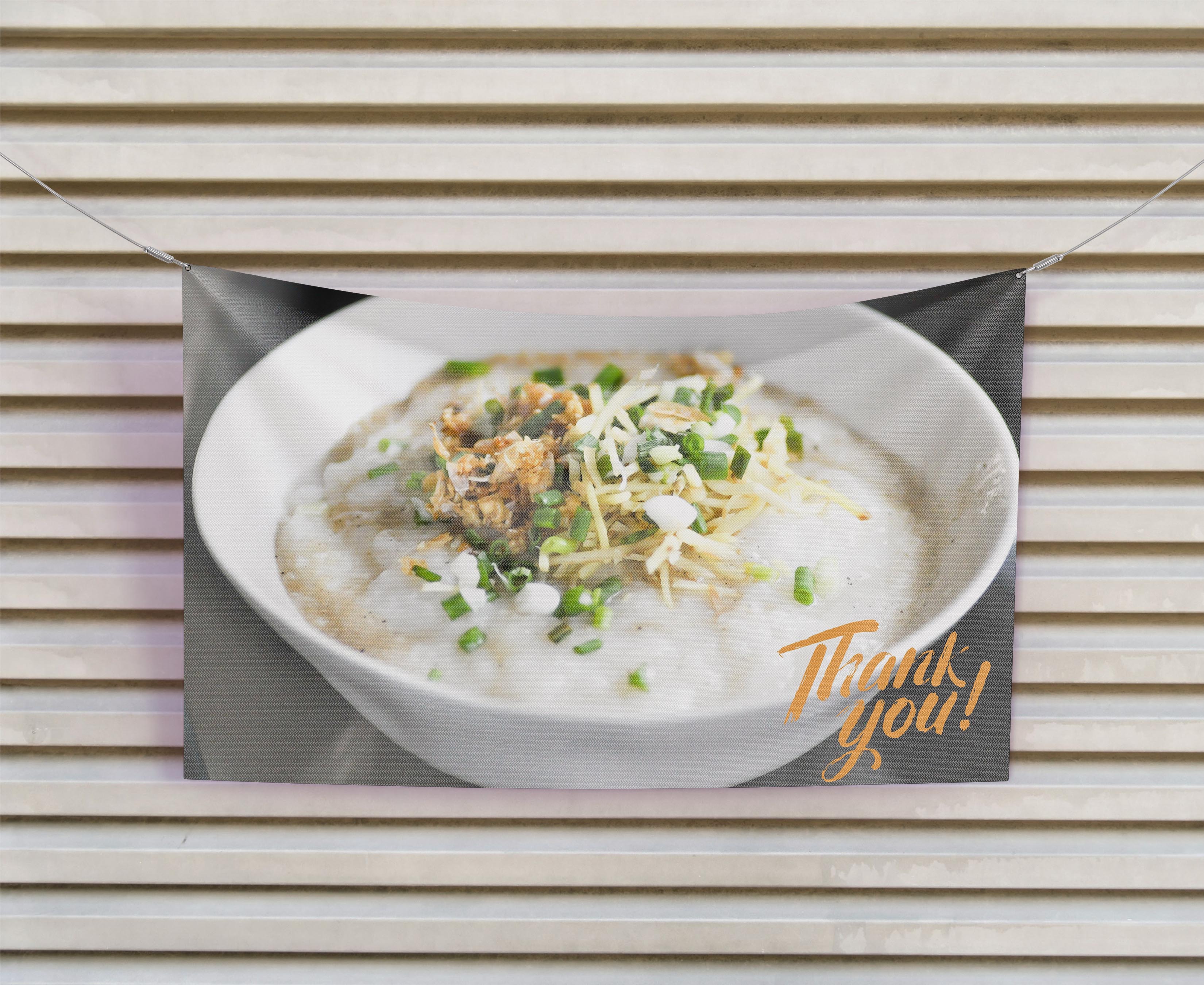 ป้ายผ้า โจ๊ก (มีของแถม) ผ้าพิมพ์ลาย ทนแดด ทนฝน แบรนด์ไทย รับประกัน