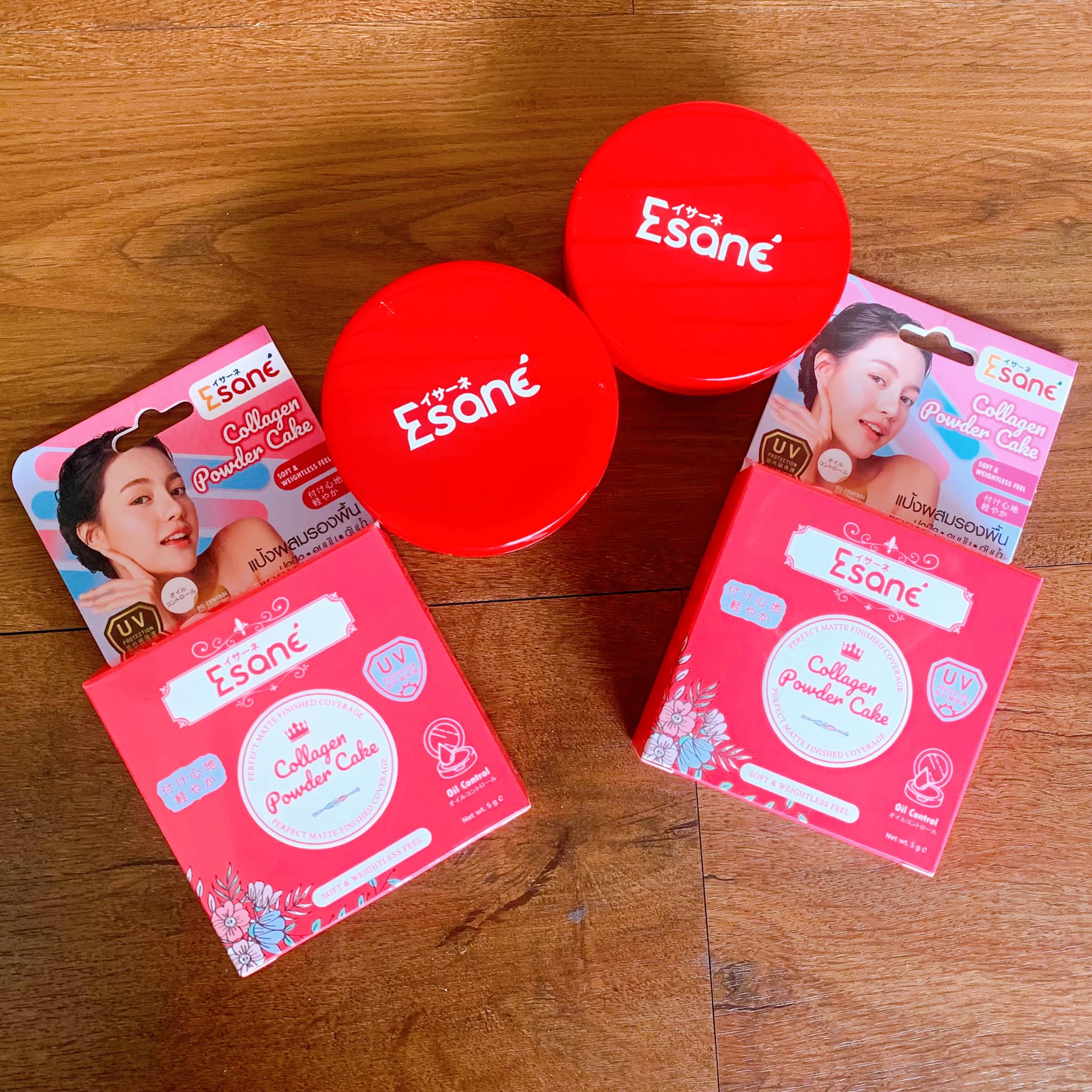 ESANE collagen powder cake ES012 อีซาเน่ คอลลาเจน พาวเดอร์ เค้ก อีเอส012