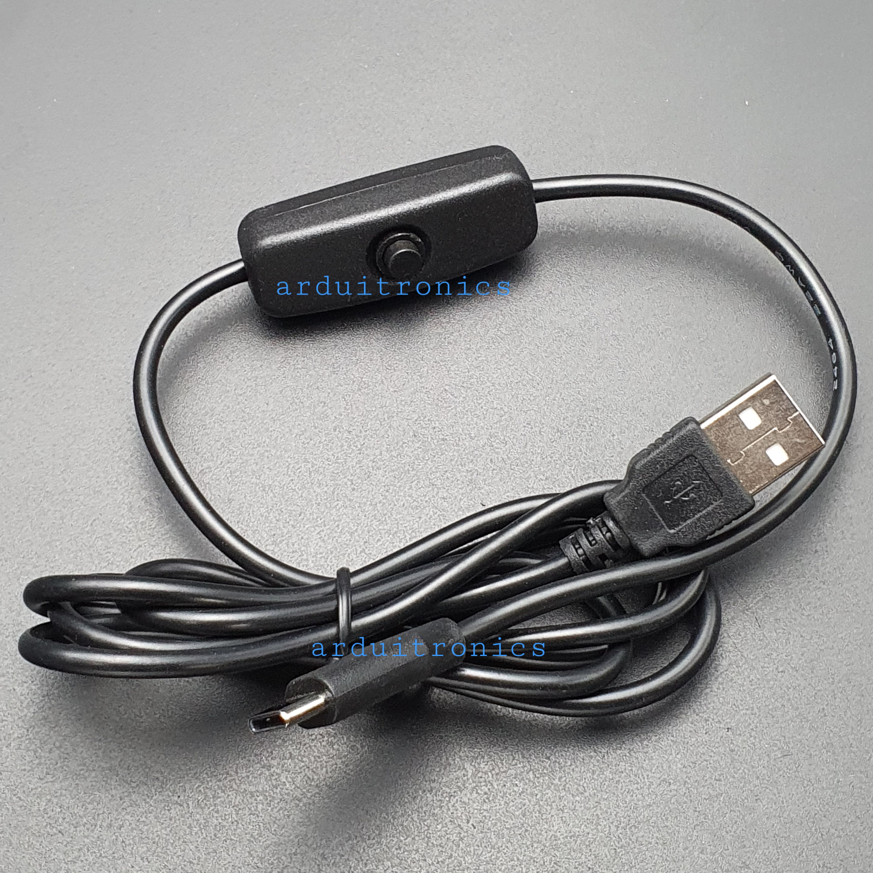 Raspberry Pi 4B Power Switch USB to USB Type-C Cable with ON/OFF Switch