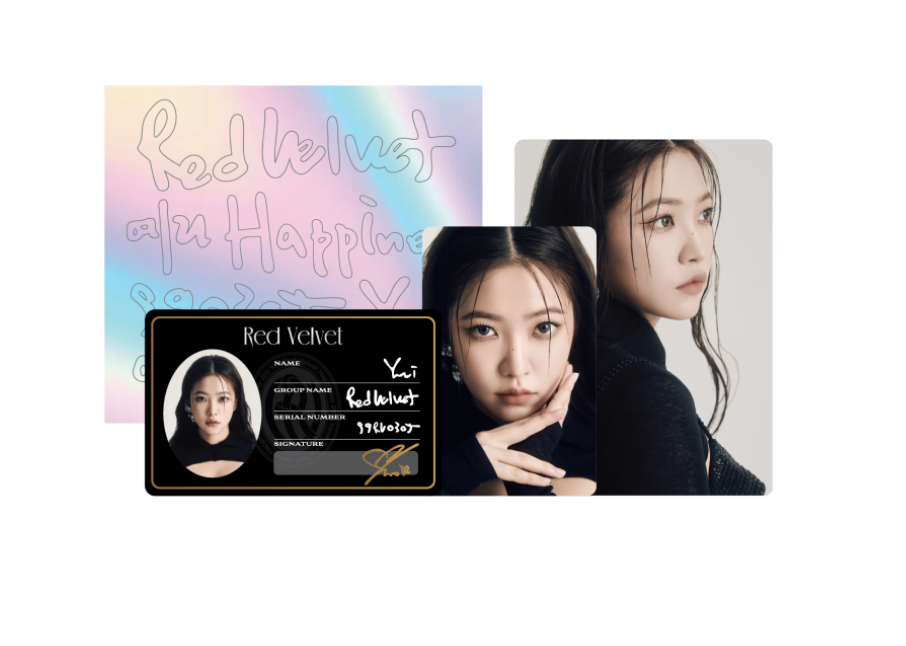 Red Velvet -2023 Red Velvet 4th Concert : R to V - ของสะสม ID CARD + DECO STICKER SET ของ yeri