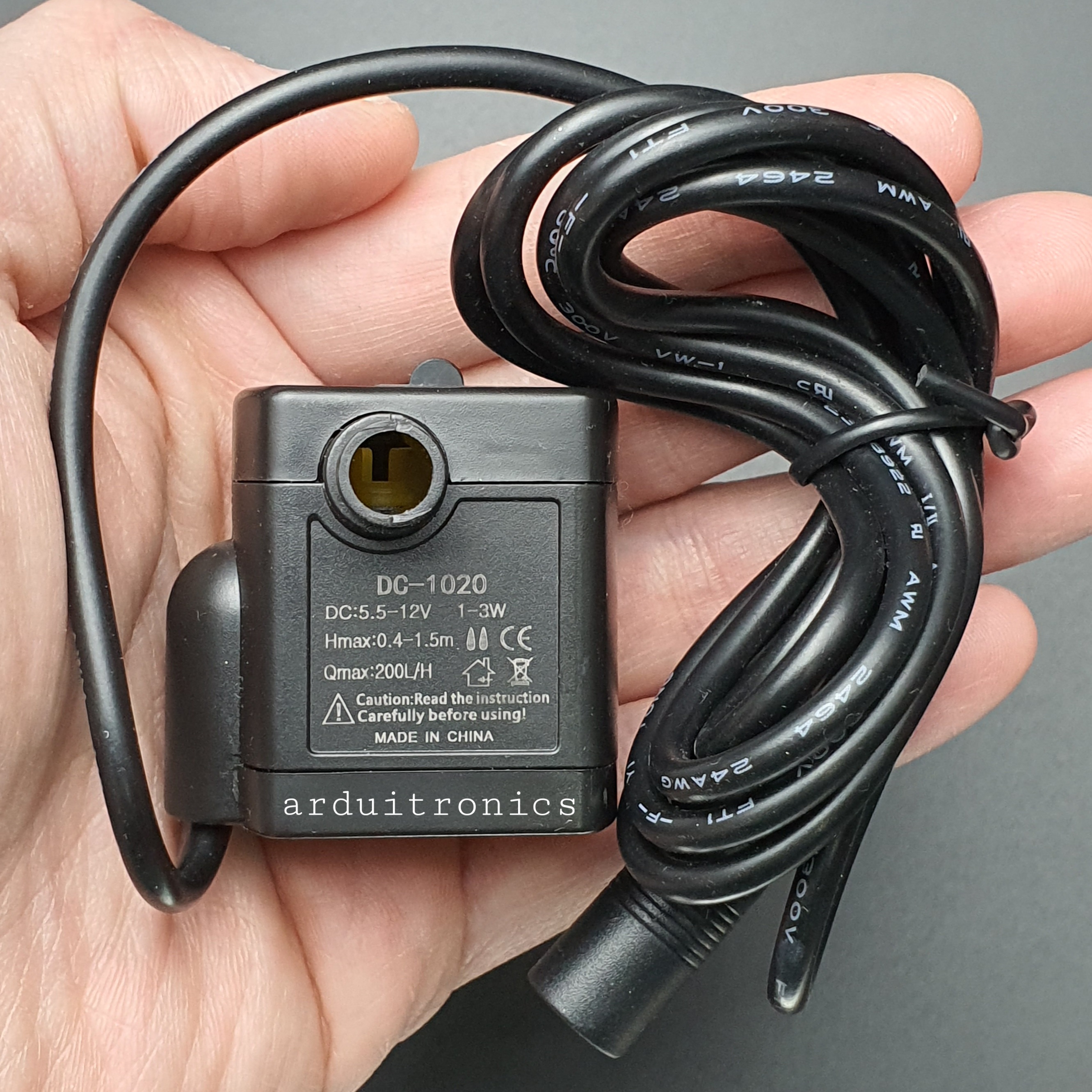 Brushless Water Pump Ultra-Quiet Jack Head (12V) ปั้มน้ำสำหรับทำตู้ปลาหรือน้ำพุ