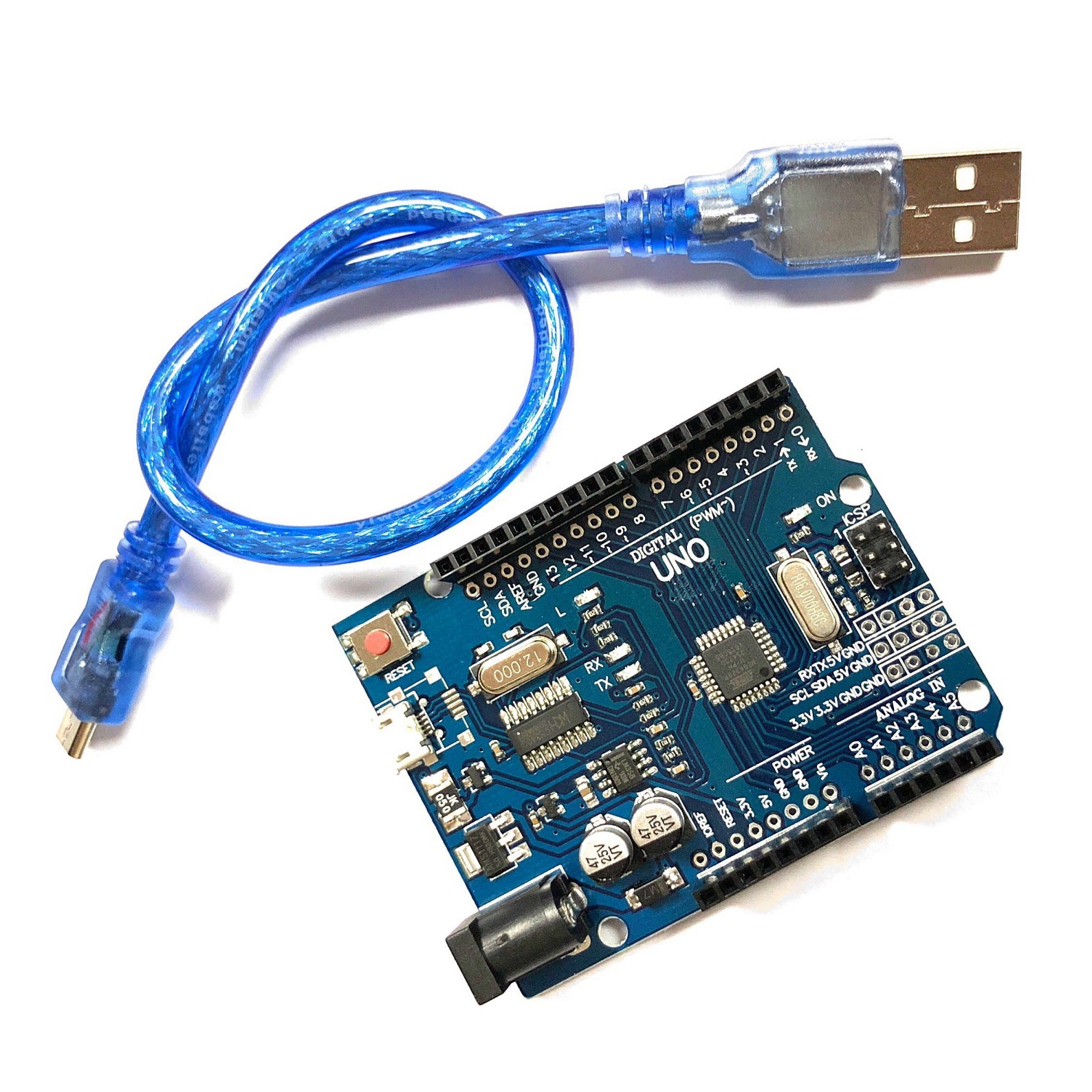 Arduino UNO R3 SMD (Micro USB) แถมสาย Micro USB