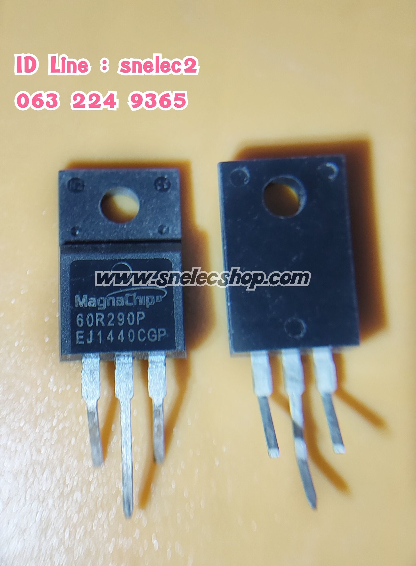 N-channel MOSFET เบอร์ MMF60R290P , 60R290P 600V 13A 0.29Ω ตัวถัง TO-220F
