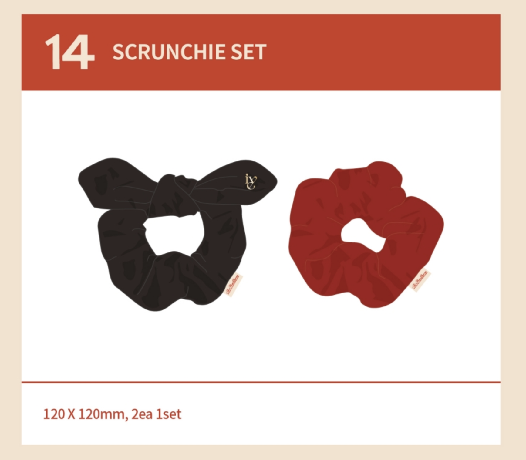 IVE - IVE THE FIRST FAN CONCERT The Prom Queens ของ สะสม - Scrunchie set