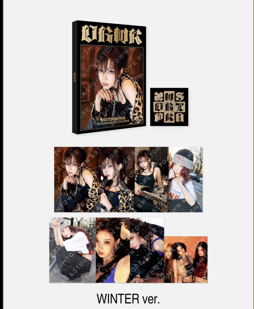 aespa - aespa 'Dirty Work'ALBUM MD รอบ PRE-ORDER. - POSTCARD SET - Winter.
