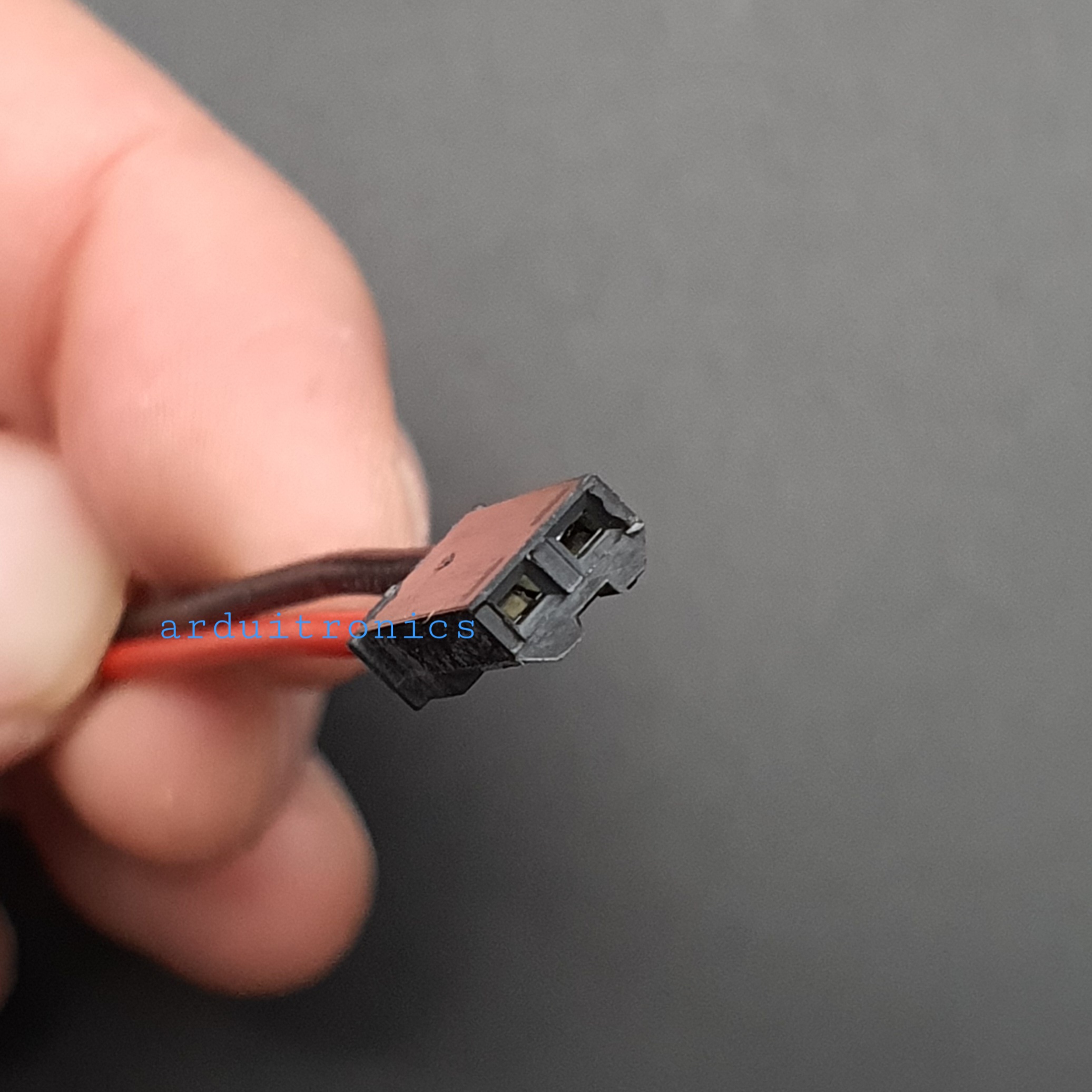 JST Connector 2Pin Plug Male สายต่อ JST ตัวผู้ พร้อมสายไฟยาว 10cm - Black