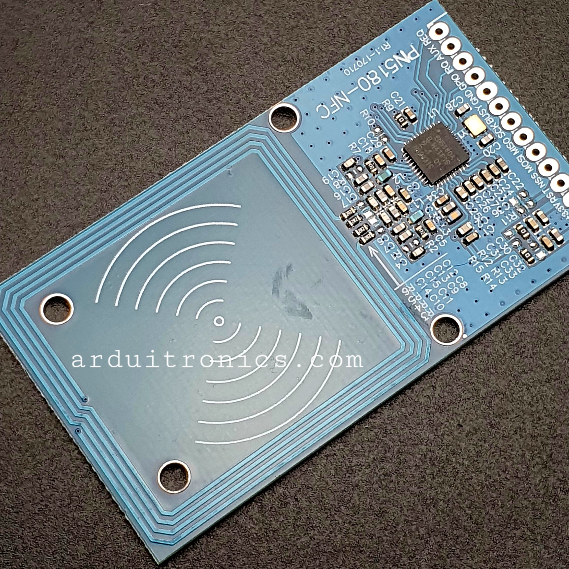 PN5180 โมดูล RFID/NFC พร้อม tag rfid PN5180 module nfc module ISO15693 rfid high frequency PCB สีน้ำเงิน
