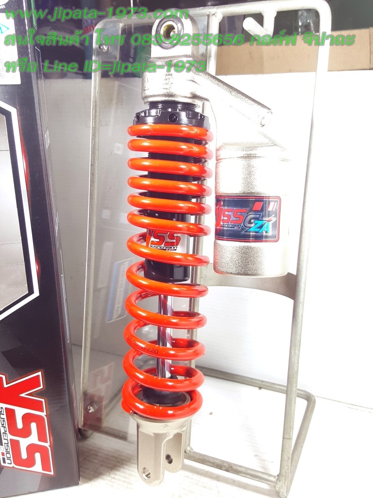 (Click 125 i,Zoomer x) โช้คอัพหลังเดี่ยว YSS รุ่น G-ZA สำหรับ Honda Click 125 i และ Honda Zoomer X สีดำ-แดง