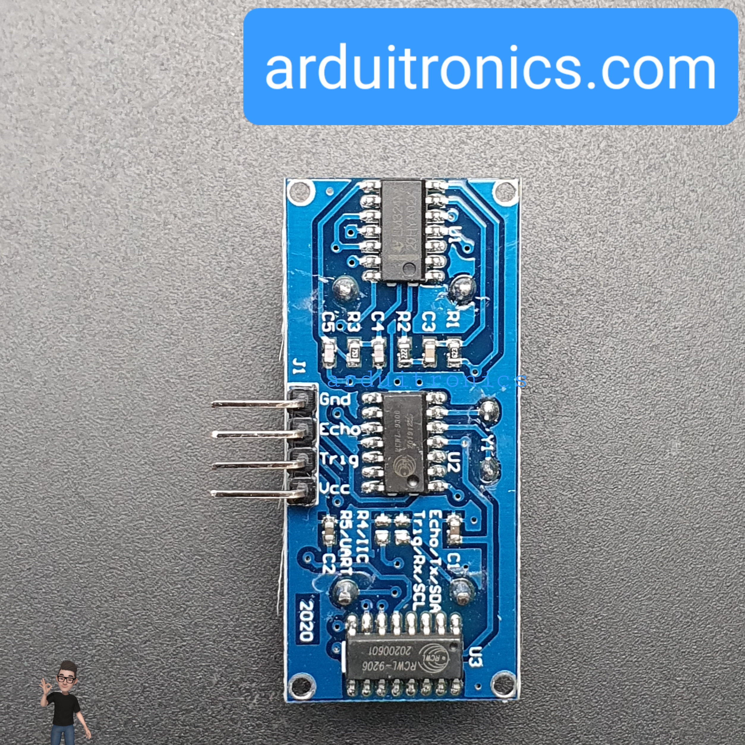 Ultrasonic Sensor Module HC-SR04 2020 UART IIC โมดูล Ultrasonic 2020 UART IIC