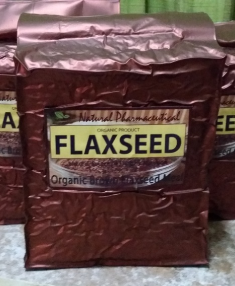 -BROWN- แฟลกซ์ซีด สีน้ำตาล ชนิด อบ บดผง 1000g. (Organic Brown Flaxseed Meal)