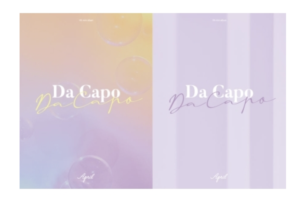 APRIL - Mini Album Vol.7 [Da Capo] แบบ set หน้าปก GLITTER Ver. + SUIT Ver.