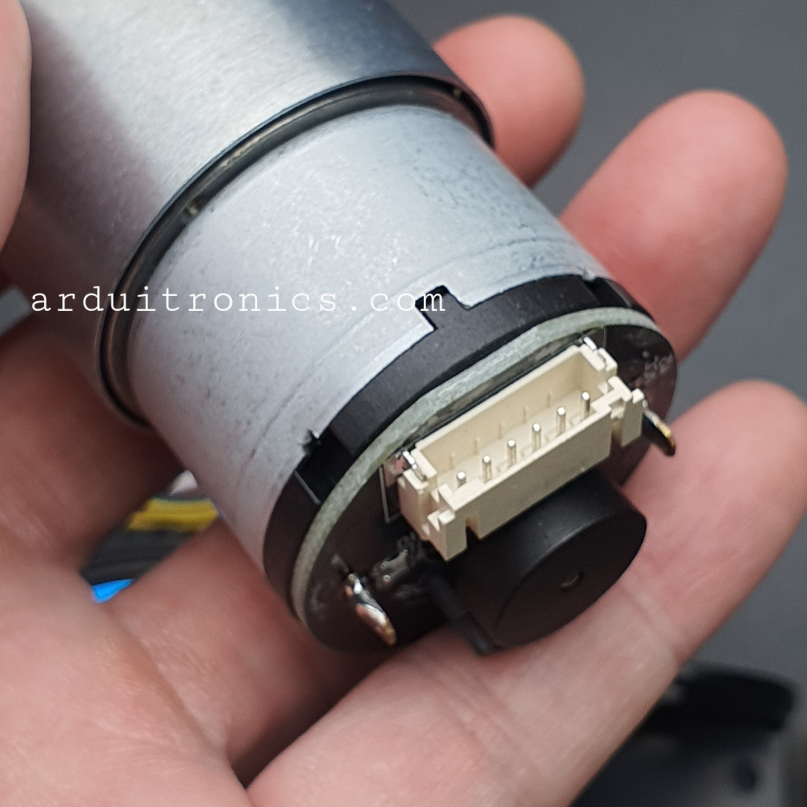 JGB37-520 Encoder Motor Set Kit 6mm Shaft with Mounting Bracket มอเตอร์เกียร์ DC 12V ความเร็วรอบ 110 RPM