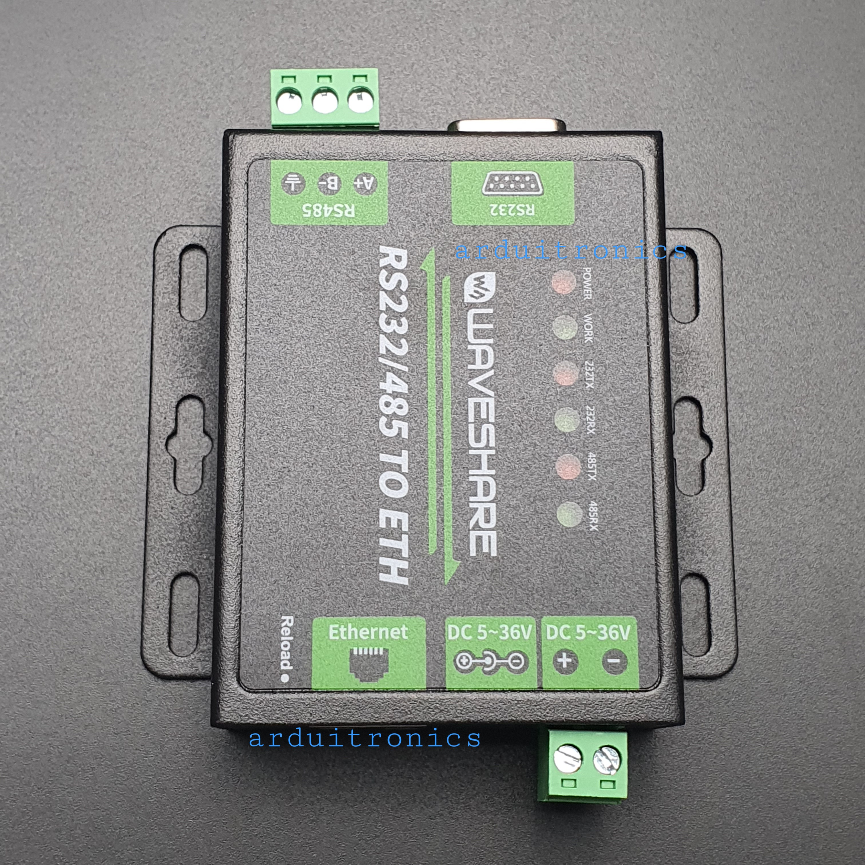Industrial RS232/RS485 to Ethernet Converter (ของแท้จาก Waveshare)