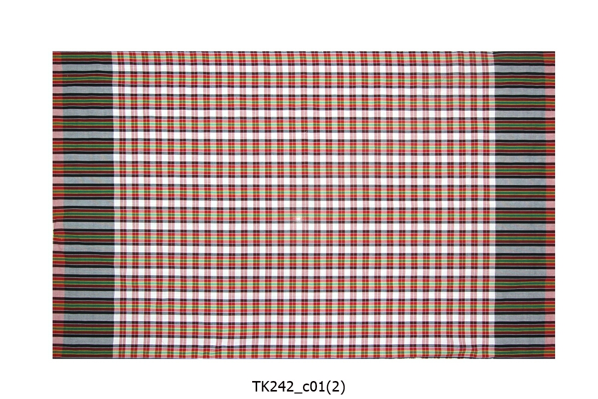 [2ม.] ผ้าขาวม้า TK242 แดงดำ