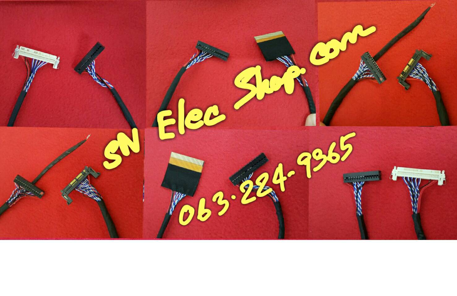 สายแพสำหรับ บอร์ดแปลง LCD,LED Universal ชุด 6 เส้น