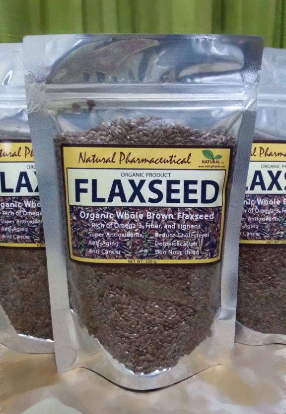 -BROWN- แฟลกซ์ซีด สีน้ำตาล ชนิดเมล็ด 200g. (Organic Whole Brown Flaxseed)