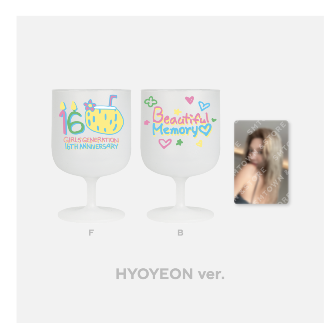 GIRLS' GENERATION -Girls' Generation Debut 16th Anniversary MD - DIY Plastic Wine Cup - Hyoyeon