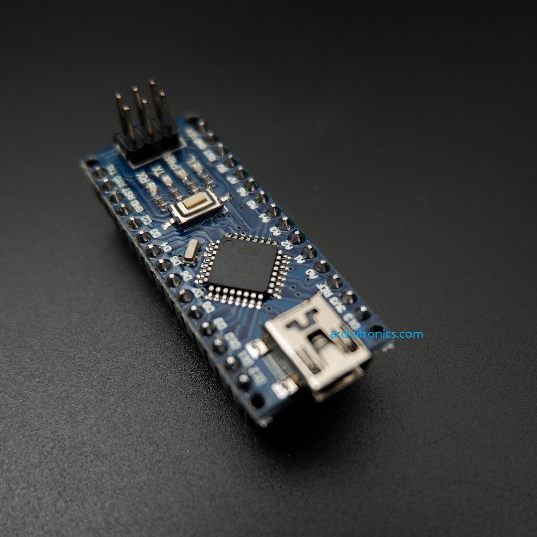 Nano V3 ATMega328P CH340G (mini USB) บัคกรีแล้ว + แถมสาย mini USB
