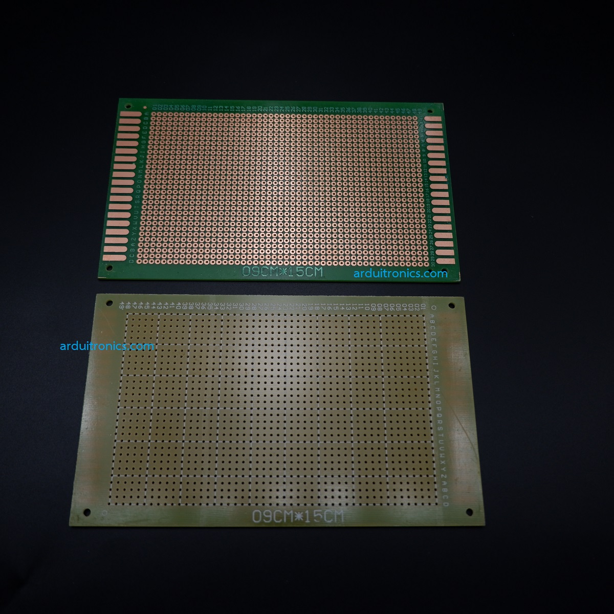 แผ่นปริ๊น PCB อเนกประสงค์แบบ 1 หน้าอย่างดี สีเขียว PCB ขนาด 9x15 เซนติเมตร (แผ่น PCB ไข่ปลา 1 หน้า)