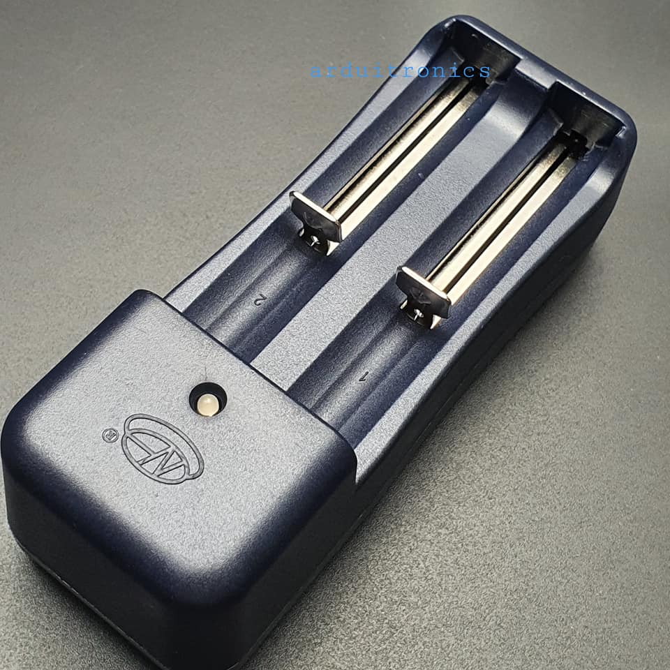 Dual Slot Lithium Battery Charger 18650/14500/10440/CR123A ที่ชาร์จถ่าน Li-ion แบบอเนกประสงค์ 2 ช่อง