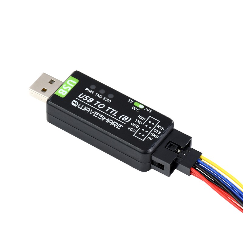 Industrial USB TO TTL Converter, Original CH343G Onboard, Multi Protection & Systems Support (แท้จาก waveshare)