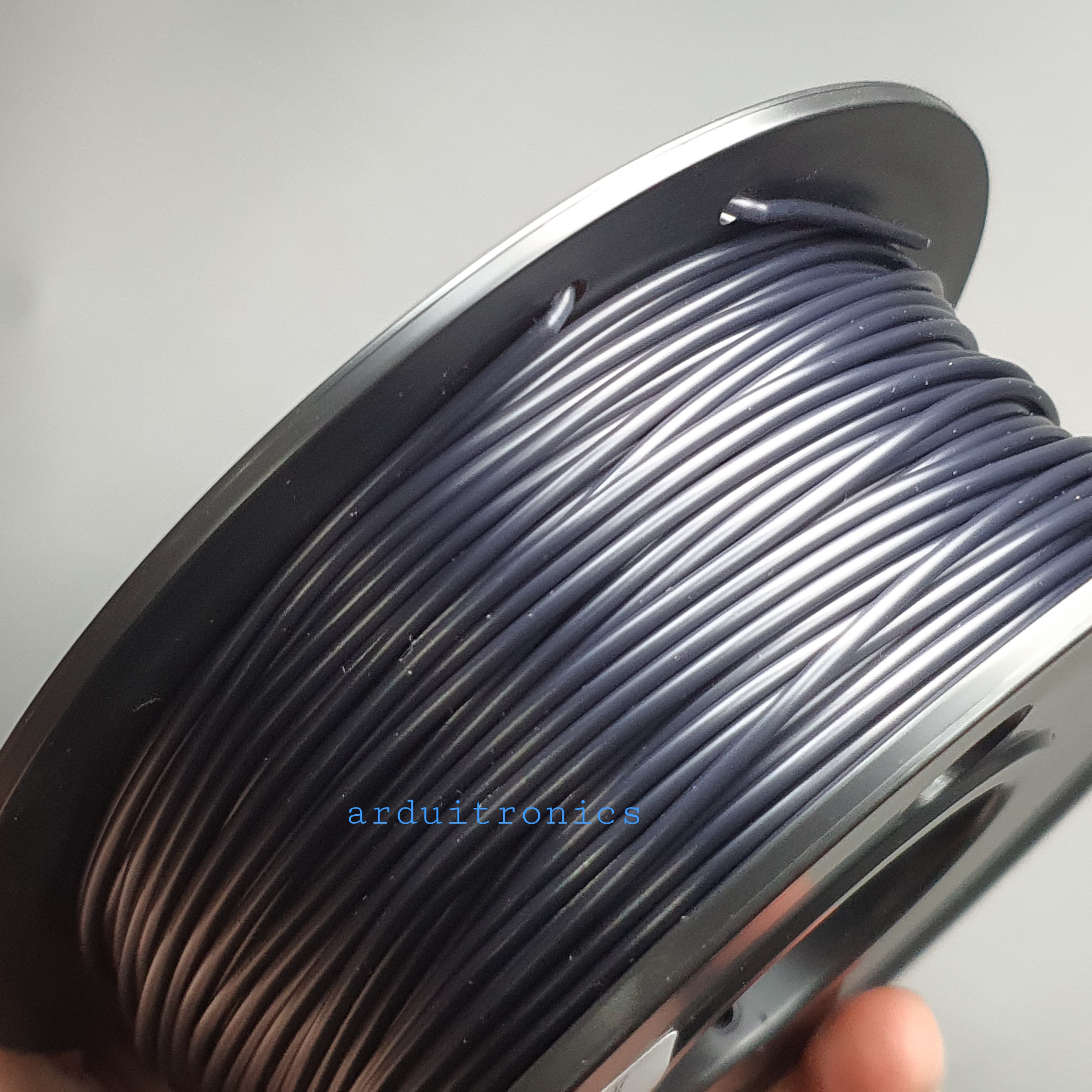 เส้นพลาสติก 3D Printer Filament PLA 1.75mm 0.20kg สีดำ