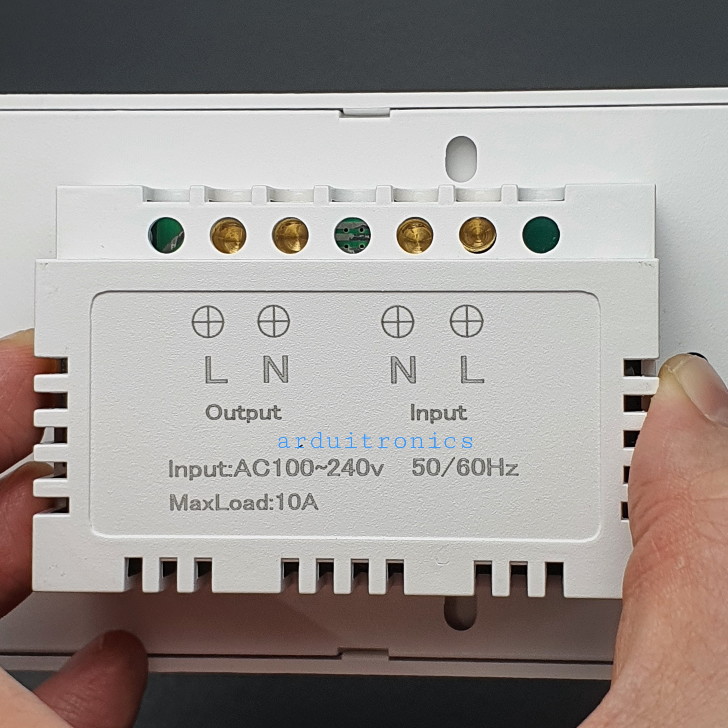 สวิตช์ไฟติดผนังเซ็นเซอร์อินฟราเรด,แผงหน้าจอกระจกเปิดปิดมาตรฐาน US 110V 220V 10A ไฟฟ้าไม่ต้องสัมผัส
