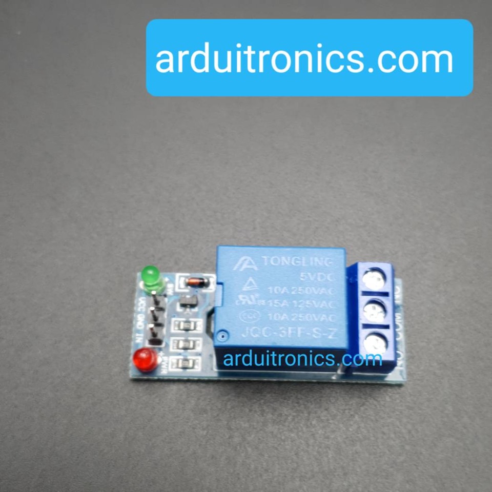 5V 1 Channel Relay Low Level Trigger Relay Module (with LED)