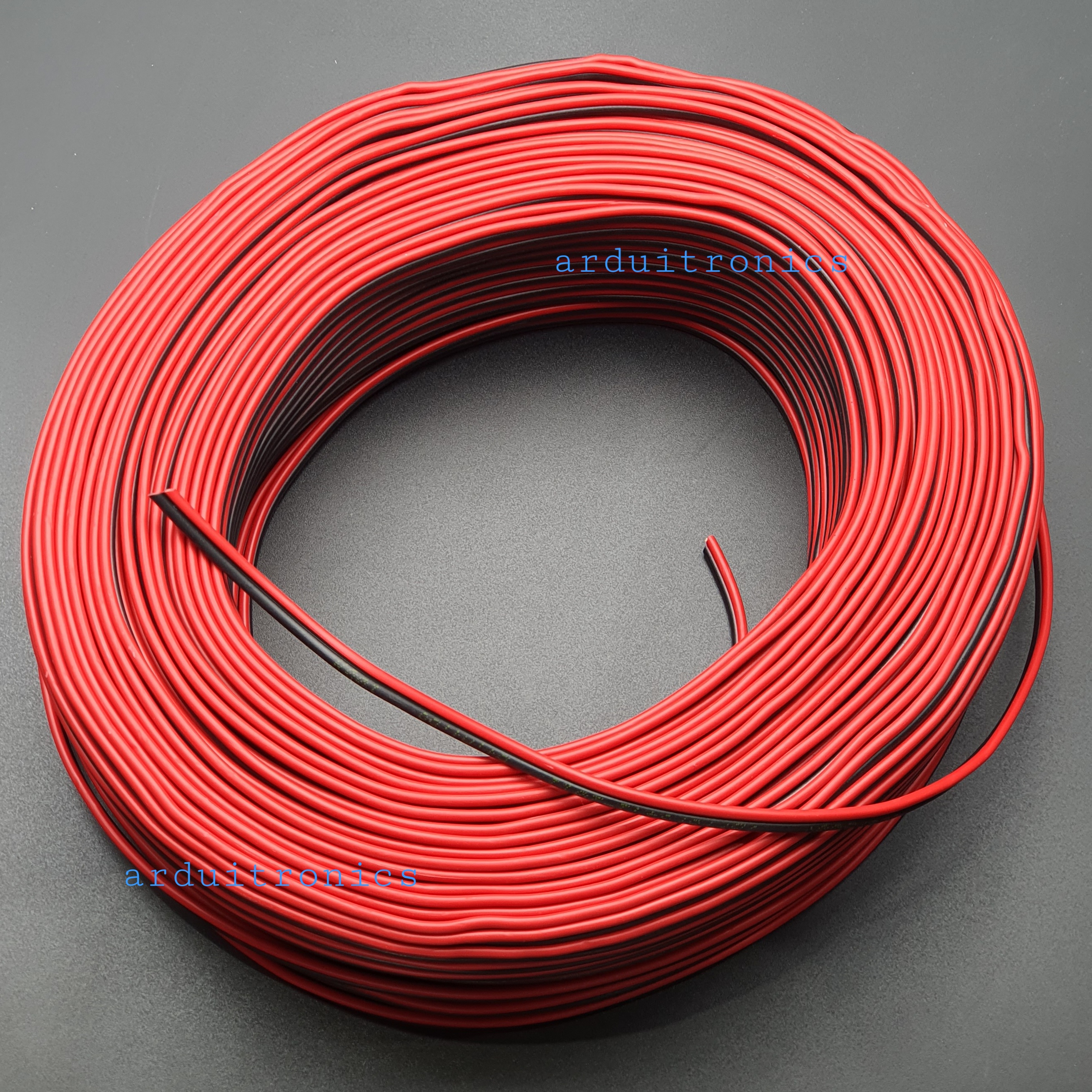 สายไฟคู่แดงดำ 2X0.75mm ยาว 1เมตร 300V