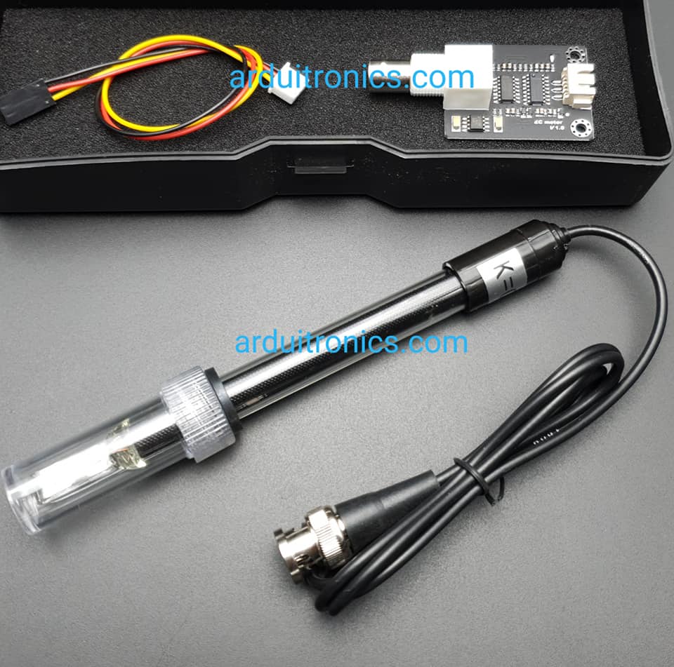 EC (Electrical Conductivity) Sensor เซ็นเซอร์วัดค่าการนำไฟฟ้าของน้ำใช้กับ Arduino (K=0.99)