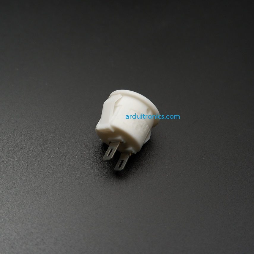 สวิตช์ไฟเปิด/ปิด Round Diameter 15mm/Outside diameter 16.5mm 3A 250V 2 ขา KCD1 - สีขาว
