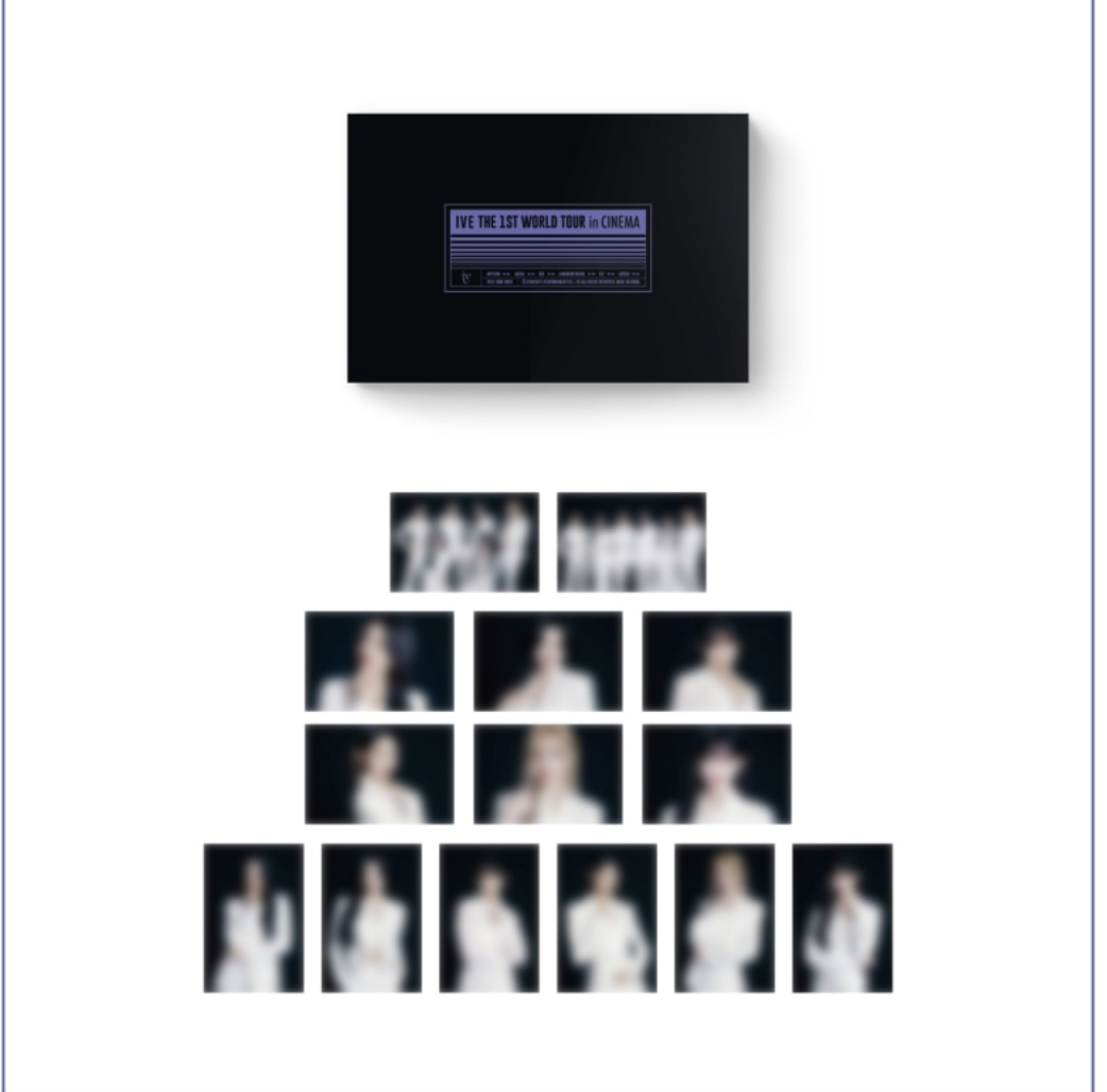 IVE -IVE THE 1ST WORLD TOUR in CINEMA POP-UP STORE - Postcard