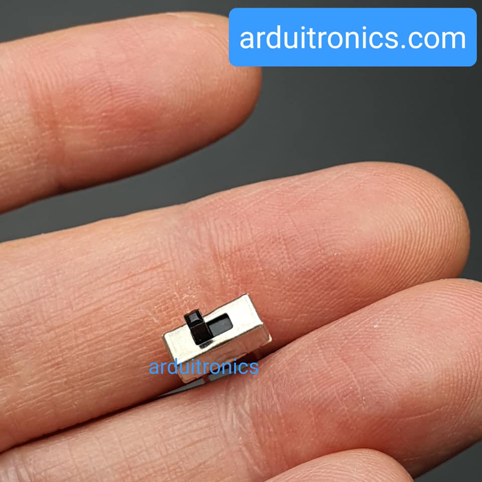 สวิตช์เลื่อน On/Off 3ขา ก้านยาว 3mm (Slide Switch SS12D00 G3)