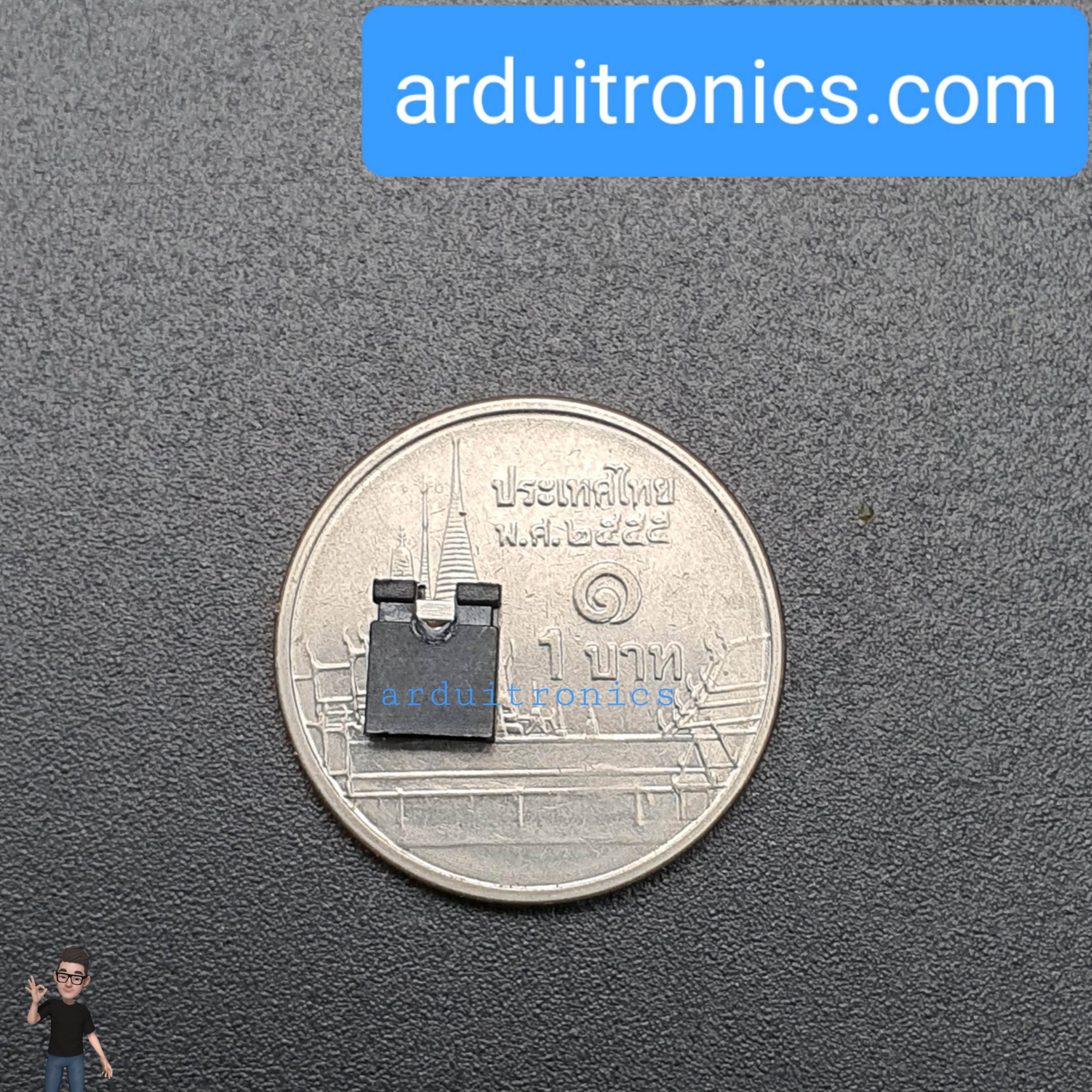 Pin Jumper - 2 Pin (ปลายเปิด สีดำ) แบบ 5 ชิ้น