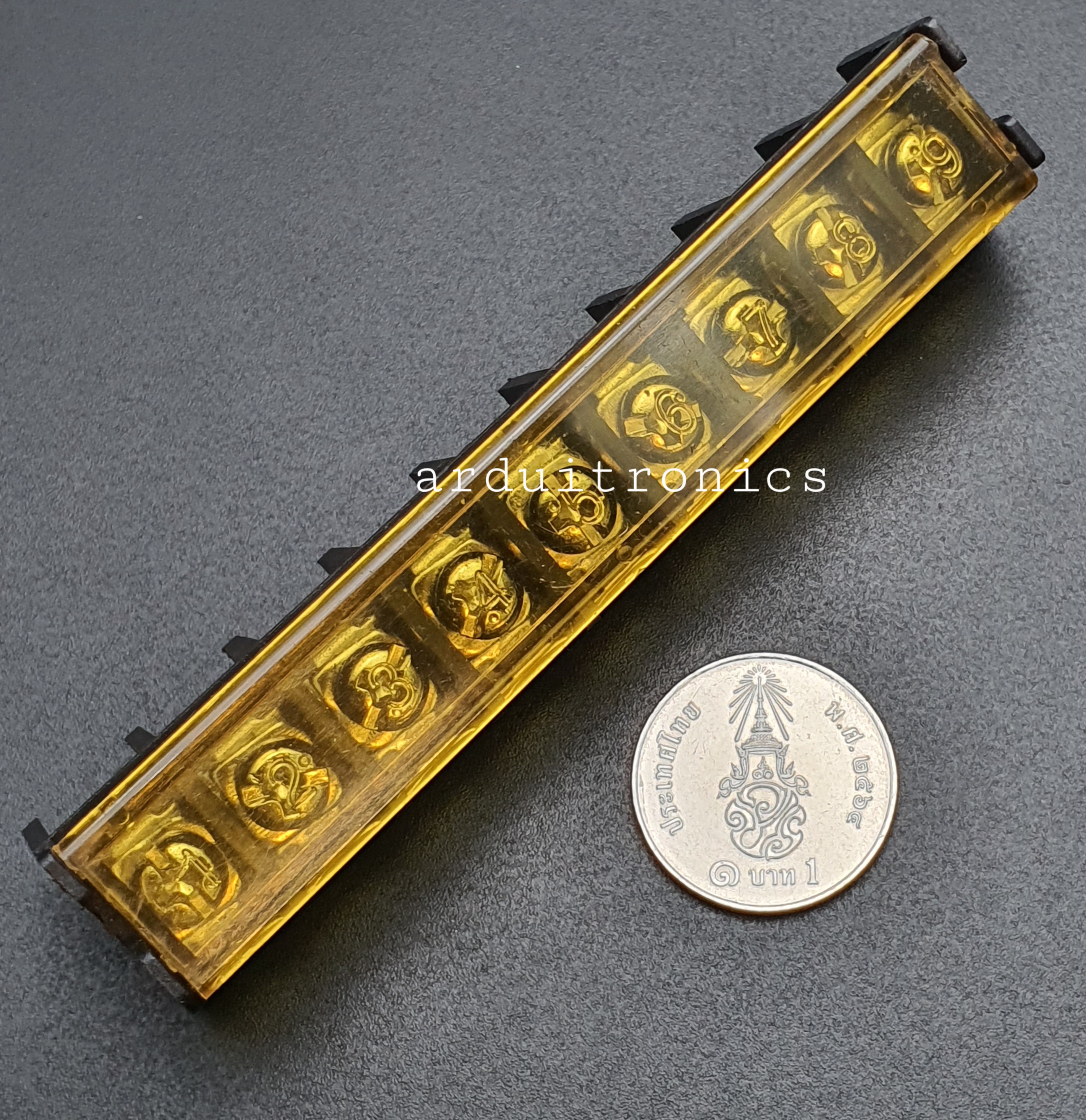 ขั้วต่อ Terminal Block HB-9500 (25A) แบบ 9 ช่อง แบบมีฝาครอบ