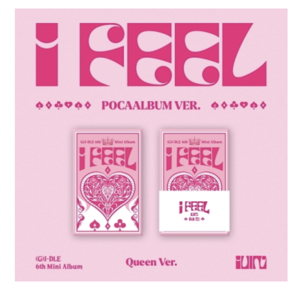 (G)I-DLE - 6th Mini Album [I feel] แบบ PocaAlbum Ver. หน้าปก Queen Ver. - ส่งเครืองบิน