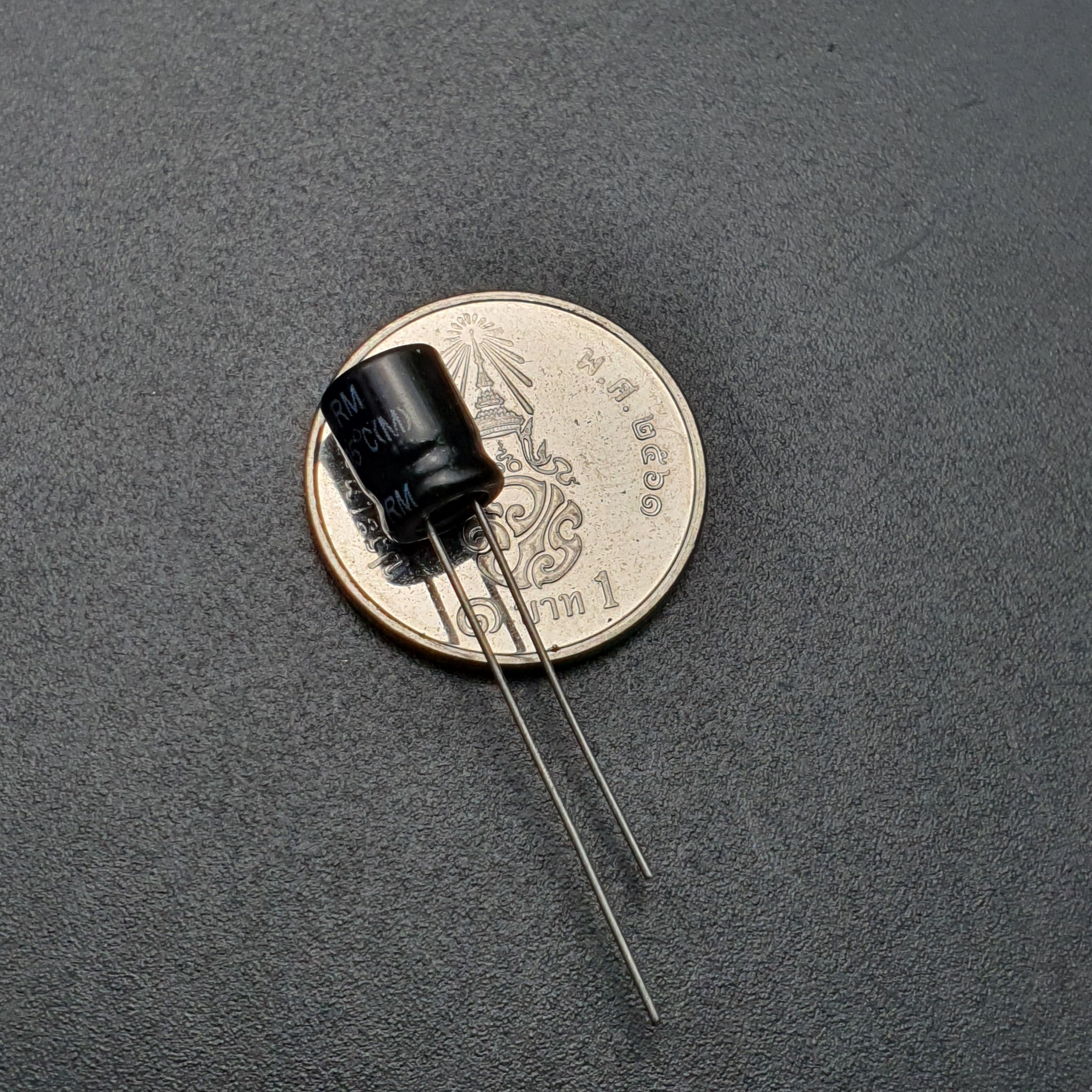 ตัวเก็บประจุ 220uF 16V ขนาด 6x7 (1 ชิ้น)