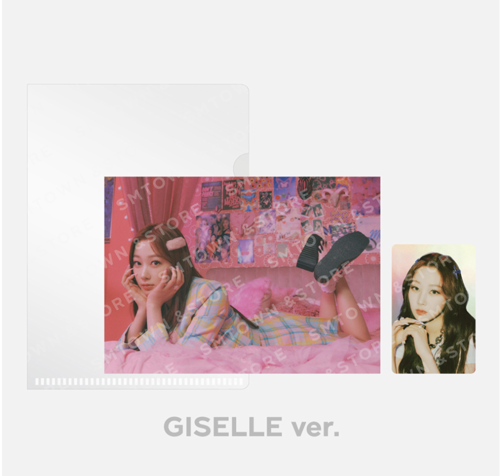 aespa - ของสะสม aespa Life's Too Short MD - Postcard + Hologram Photocard set แบบ Giselle