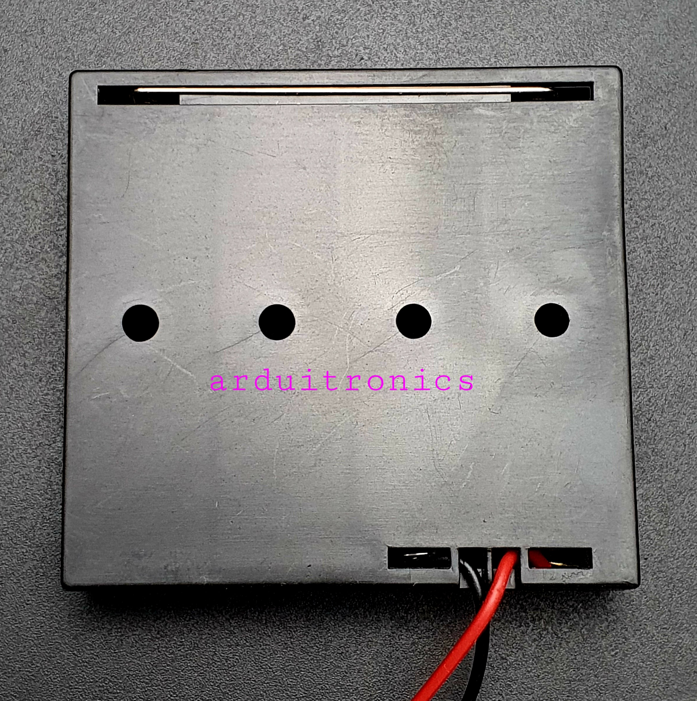 Battery Box รางถ่าน 4 ก้อน AA 6V (ก้อนละ 1.5V) 1 ด้าน แบบมีสายไฟ XH-2.54mm 2P