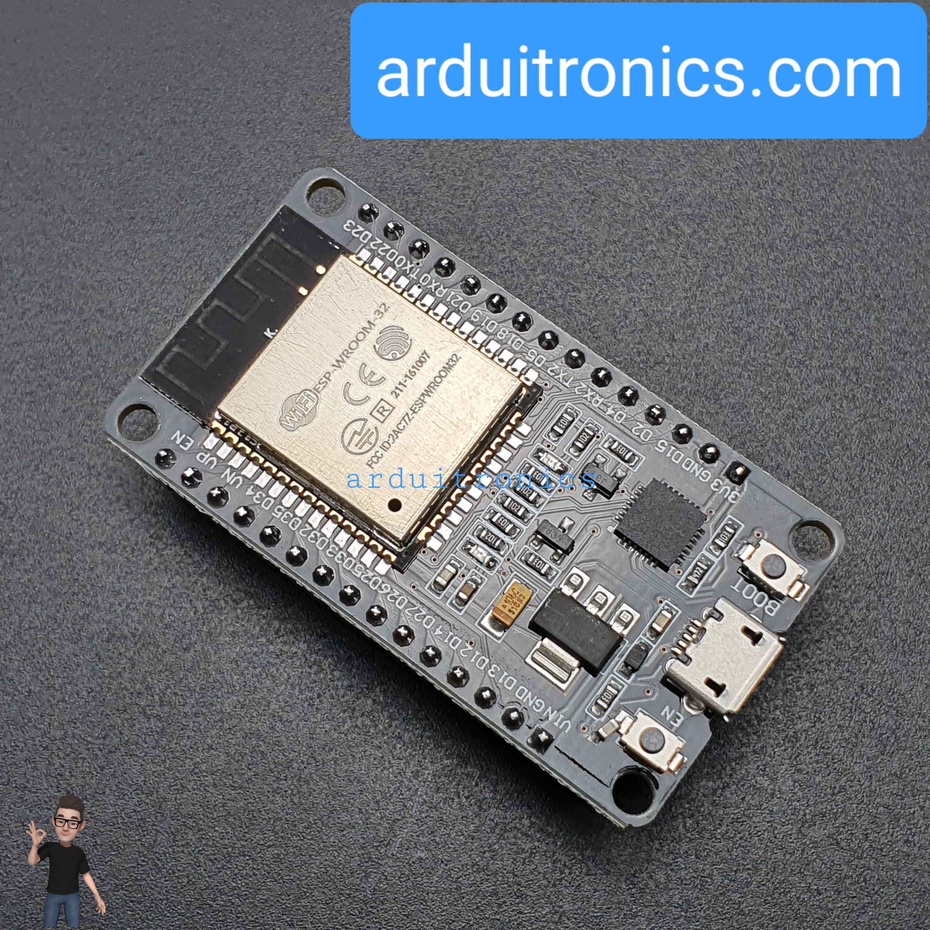 ESP32 (Auto upload) WiFi+Bluetooth ESP-32 ESP-32S ESP32 (CP2102) 30 pin