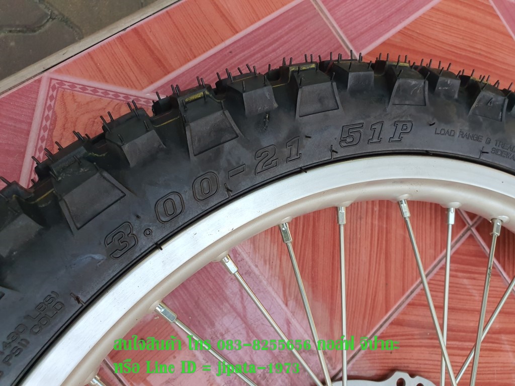 (CRF 250L) ชุดวงล้อหน้า Honda CRF 250L พร้อมยางและจานเบรคหน้า แท้