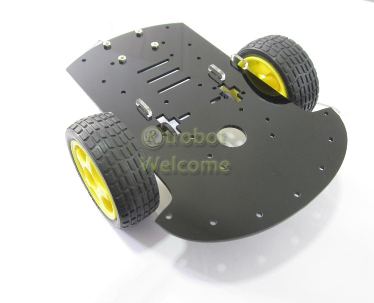 2WD Arduino Smart Car Chassis (Black) - Arduino, Raspberry Pi, NodeMCU ...